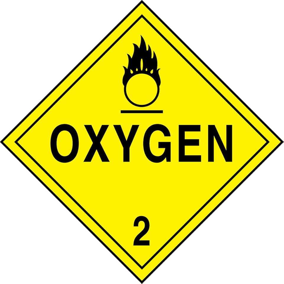 oxygen sticker