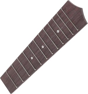Inch Ukulele Fingerboard Replacement Metal 12 Frets Coffee