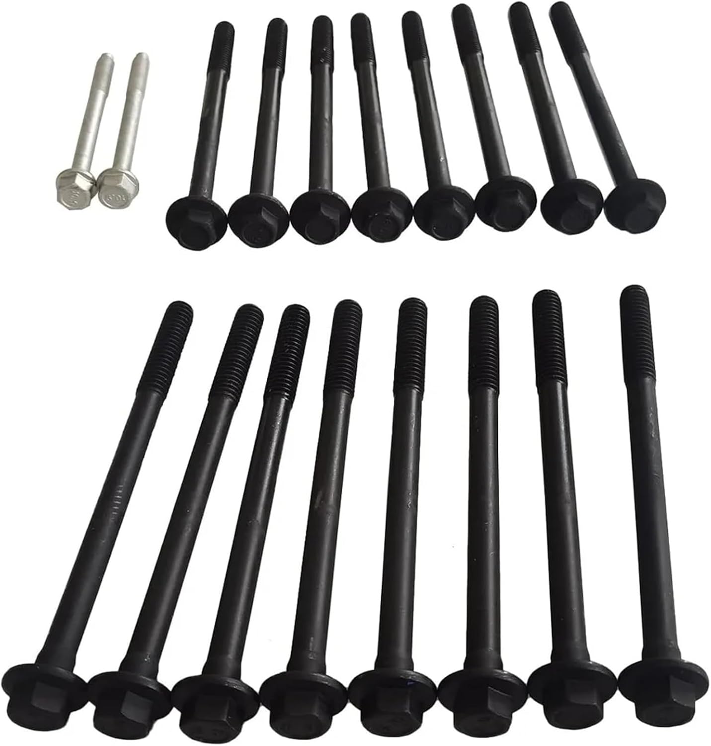 Engine Parts Cylinder Head Bolt Kit 2.8 3.0 3.6 L 04-17 Compatible with Buick Lacrosse Compatible with Cadillac 2.8L 3.0L 3.6L V6 Gas ES72274