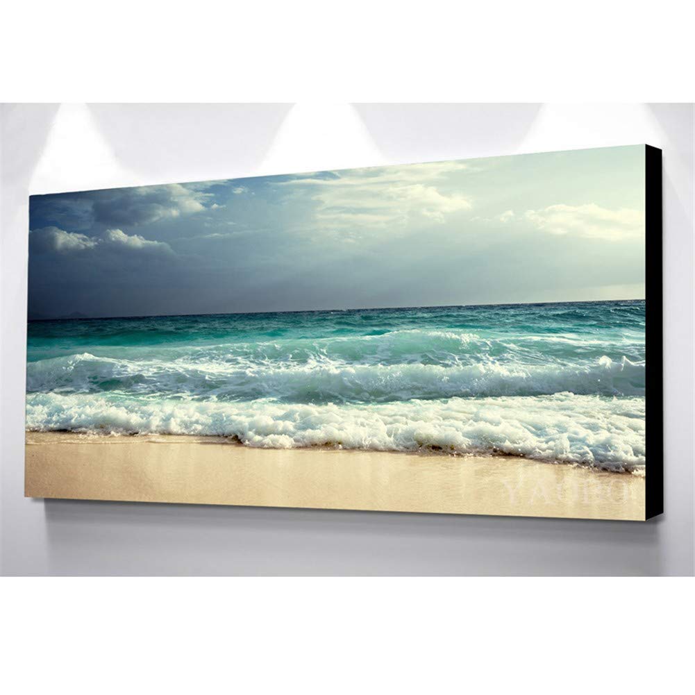 5D Diamond Painting DIY Kit – Komplettset Mit Runden Strasssteinen, Großes Surfbrett-Motiv 40x120cm