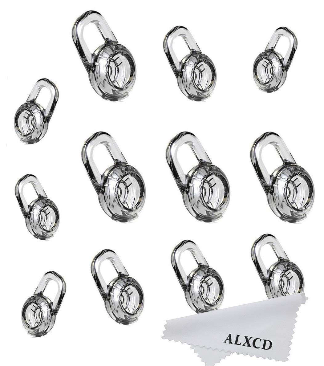 ALXCD ALXCD Ear Gel for Plantronics M165 Marque 2 Headset, Replacement Silicone Earbud Gel Tips S/M/L Size, Fit for Plantronics M165 Marque2