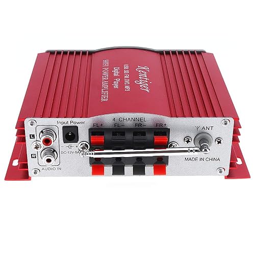 Miniatura 8 de Amplificador estéreo del coche reproductor digital 12V Hi-Fi soporte USB/SD/FM/MMC/DVD/MP3 entrada