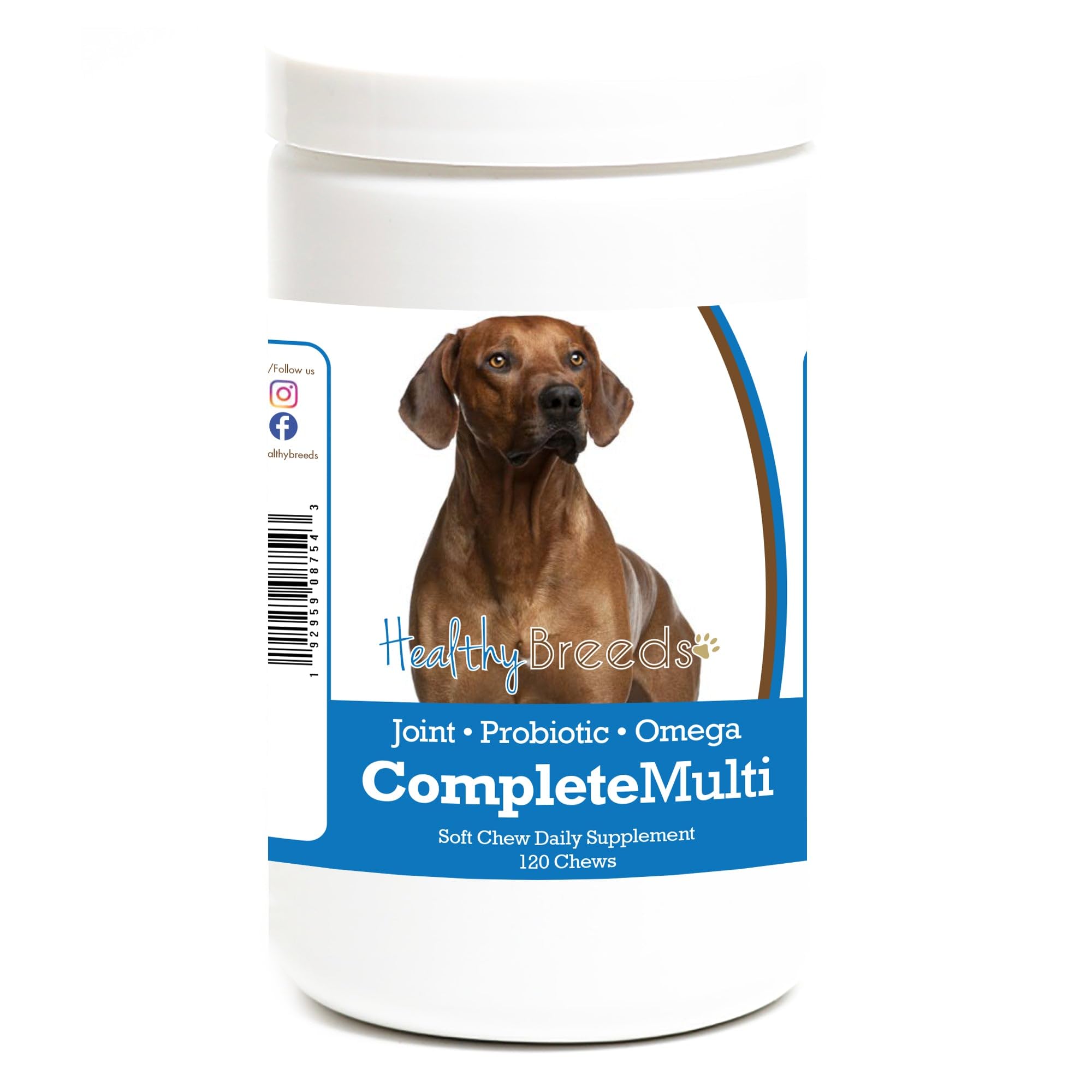 Healthy Breeds Rhodesian Ridgeback All in One Multivitamin Soft Chew 120 Count