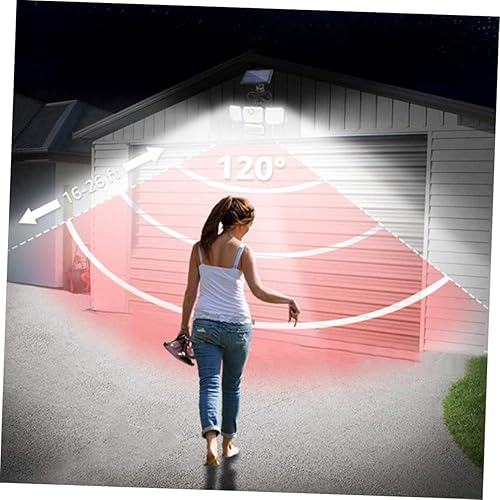 Miniatura 4 de Yardwe 1 Unidades Solar Luces Al Aire Libre Jardín Solar Lámpara Led Faroles Aplique De Pared Lámpara Outsdie Alimentado Por El Sol Escalera De