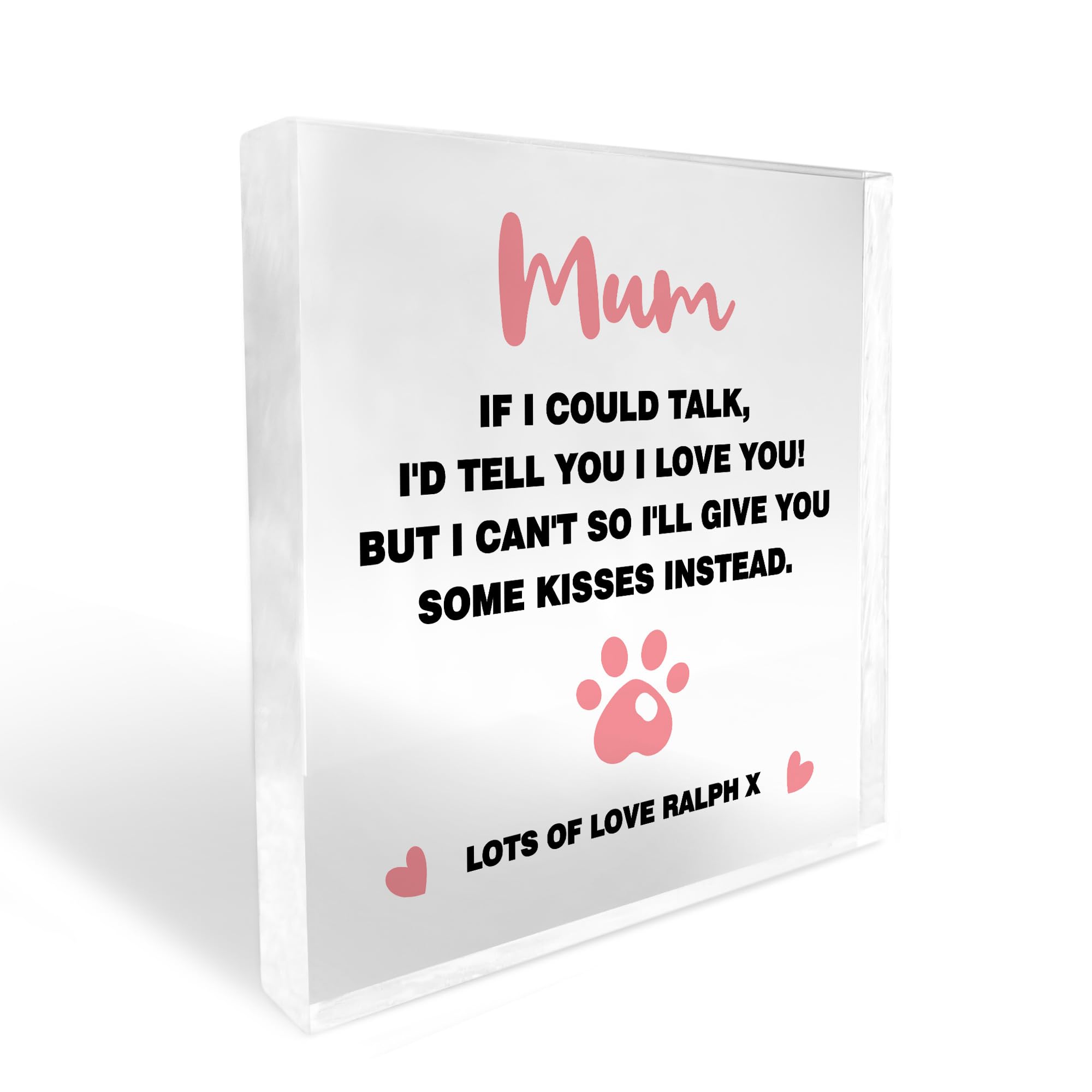 Red Ocean Funny Mothers Day Gift For Dog, Personalised Gift From Dog, Gift For Mum, Gift For Dog Mum, Funny Gift For Mum From Dog, Keepsake Gift For Mum