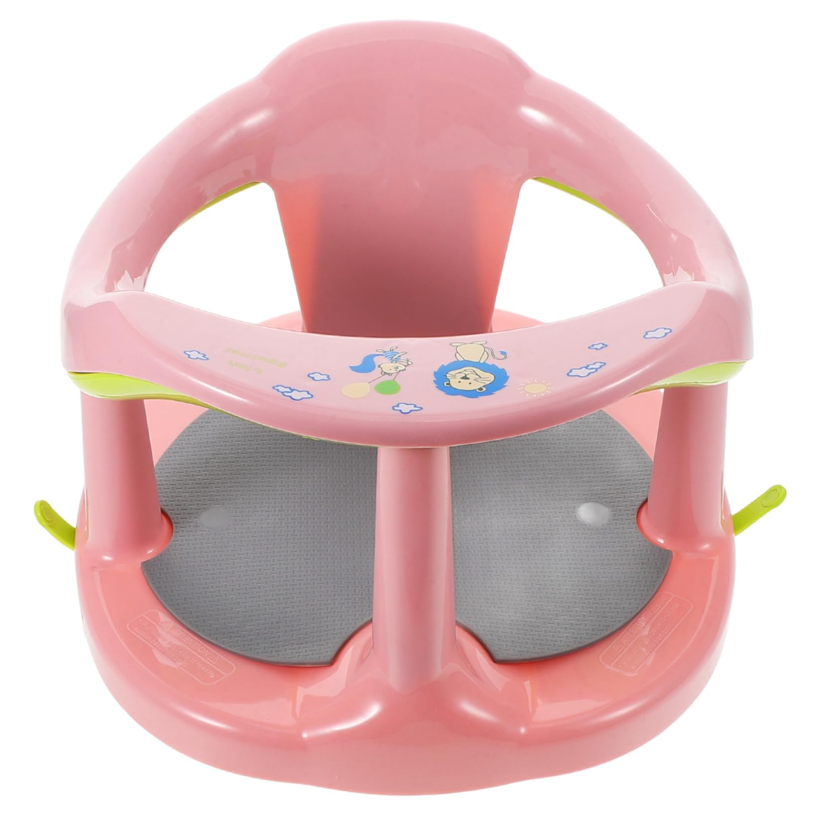 Hemobllo Asiento de Baño para Ñiño Recién Nacido Color Rosa Diseño Versátil y Fácil de Transportar, Material Pp y Tpr Antideslizante para Bañeras y Lavabo