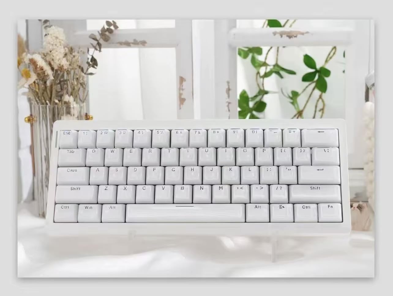 Glacier Crystal Jelly Keycaps Set for Mechanical Keyboards, PBT, OEM Profile, MX Switch Compatible, Translucent RGB Backlit Keycaps, Compatible with 60%/65%/75%/80%/96%/100% (Crystal Jelly Blue)