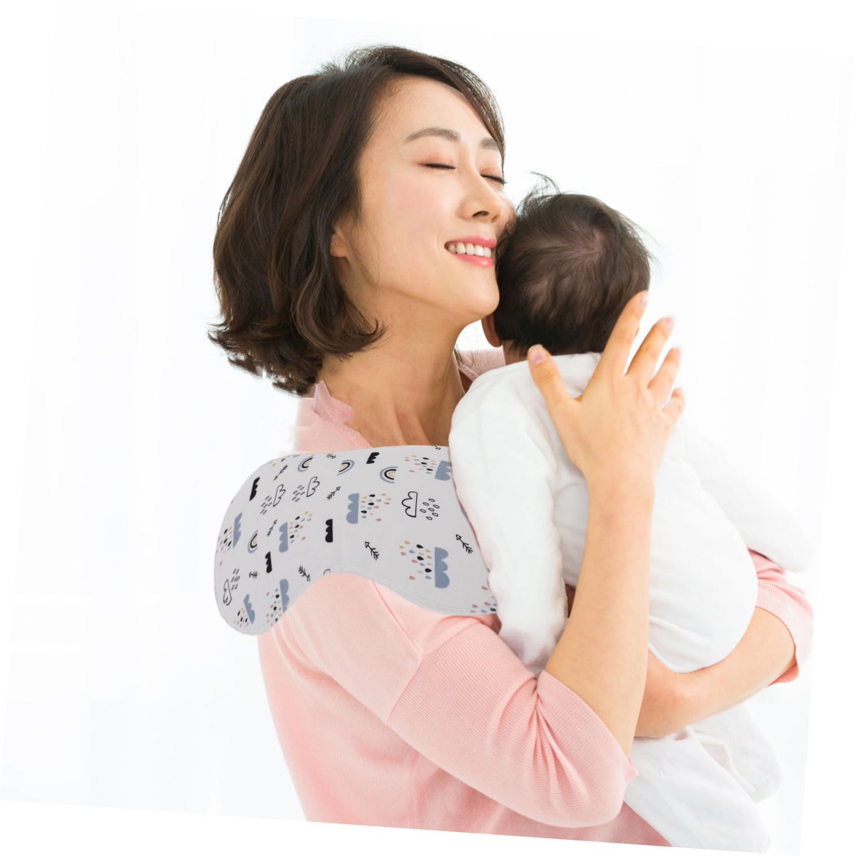 15pièces Bavoir Coton Serviettes Absorbantes Anti-régurgitation Bavoirs Réversibles Imprimés Couleur Aléatoire