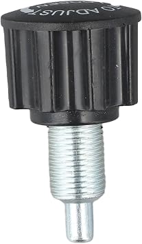 Spring Button Pull Pin Replacement for Exercise Bike and Gym Equipment, 6.5 cm Total Length with 20 mm Screw, Thread Compatible, Steel Iron ABS Construction