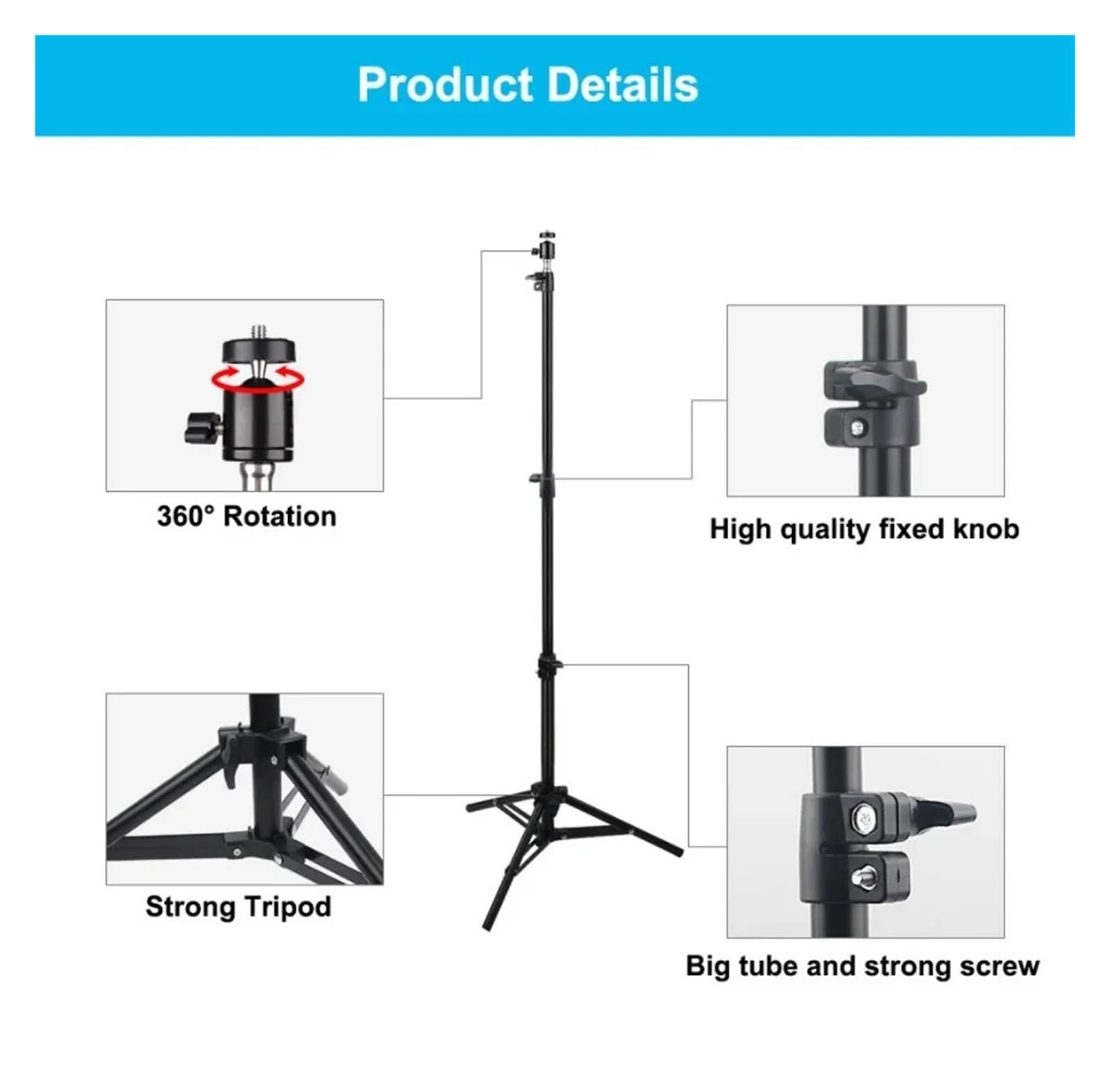 Soporte for Proyector, Compatible con Magcubic, HY300Pro HY320mini | Trípode de viaje extensible de 160 cm for instalación de proyectores