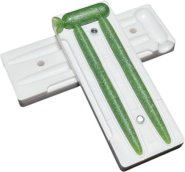 Fishing Lure Molds Soft Plastic Lure Making Kit, Injection Molds for Soft Plastics, Worm/Paddle Tail/Shrimp DIY Bass Lure Mold