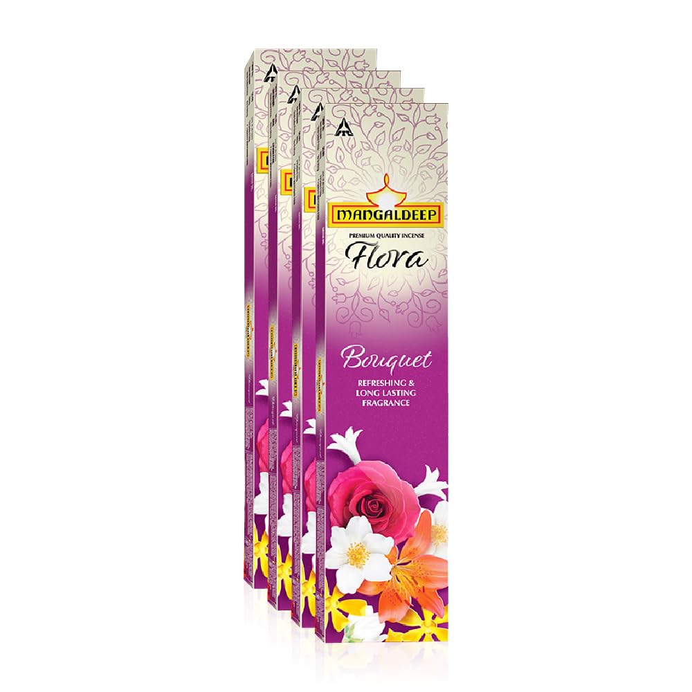 Mangaldeep Flora Bouquet Incense Sticks - Refreshing and Long Lasting Aroma (115gm) - Image 7 thumbnail