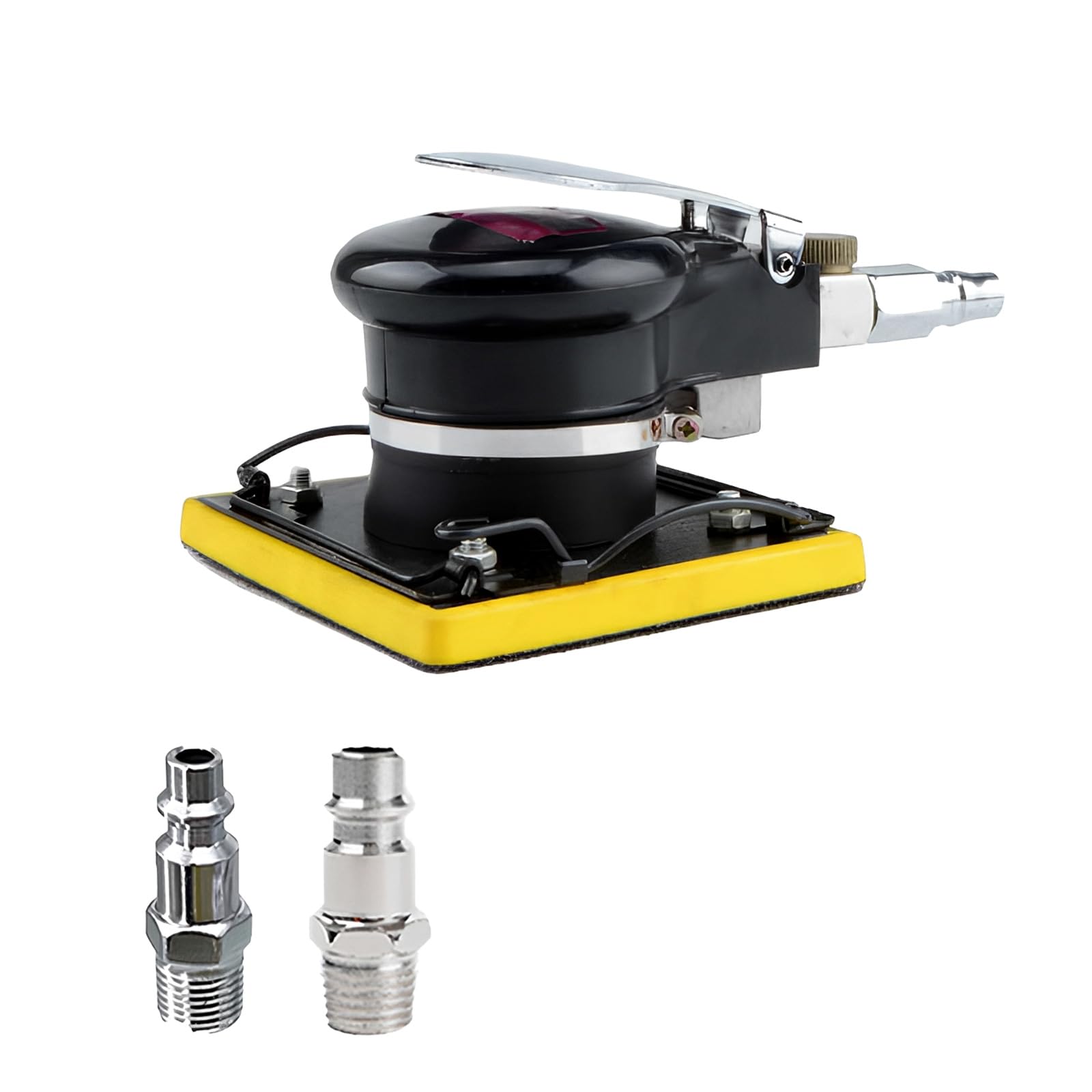 Cazstyk Square Professional Triangle Pneumatic Sandpaper Machine Flapping Sander Pneumatic Eccentric Sheet Metal Polishing Tool Air Propelled Tool