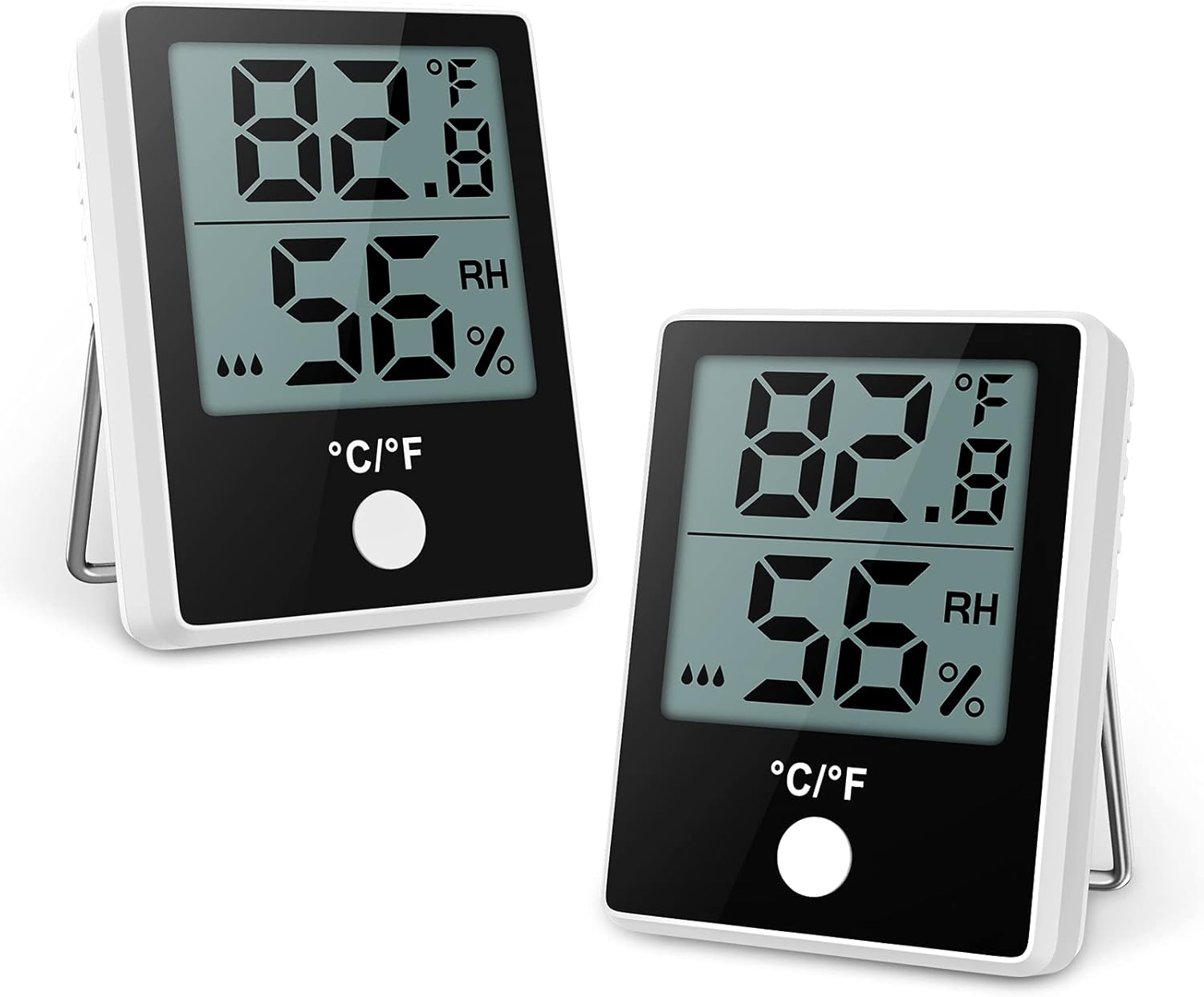 Brifit Thermo Hygrometer, 2 Stück Thermometer Innen, Digital