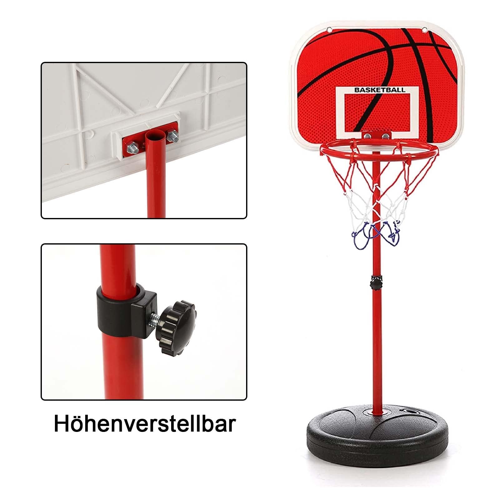 Shoze Basketballkorb Ständer Basketballständer Höhenverstellbar 63-150cm Basketball Backboard Hoop Set