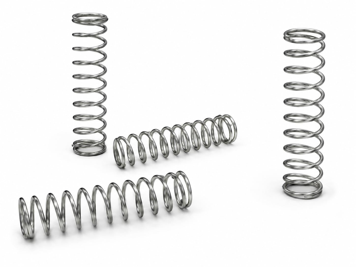 IMPRINT Compression Spring 1.2mm Wire 12mm OD 52mm Length Pack of 4 | Steel Material, Zinc Plated Finish, Coil Spring Type, Silver Colour, DIY & Hardware Use-image-49