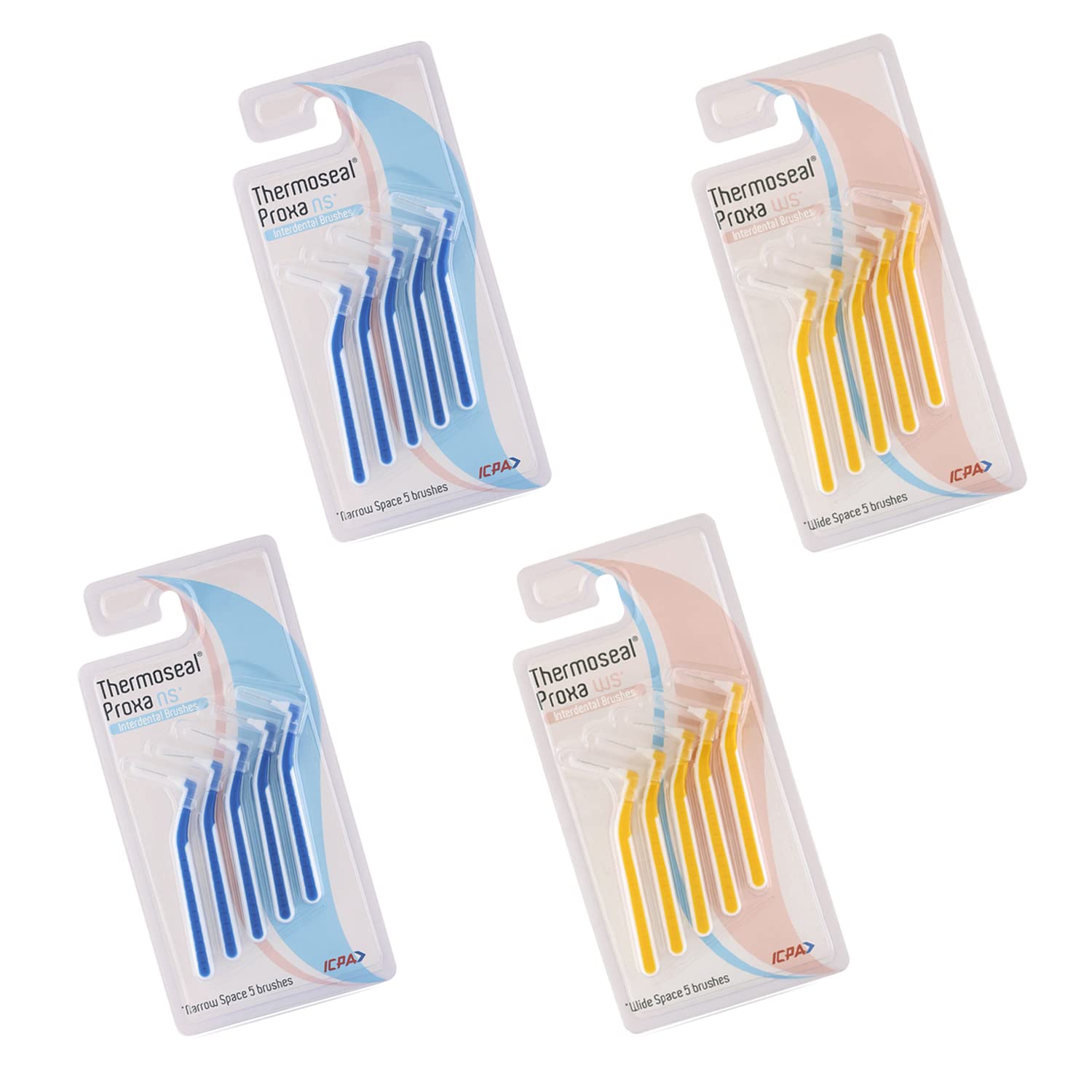 ICPA Proxa Narrow Space (Pack Of 2) and Wide Space (Pack Of 2) Brush - Combo Pack (B09923GTP1) Amazon Price History, Amazon Price Tracker