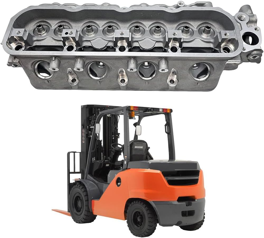 11101-76017-71 4Y Engine Cylinder Head Compatible with Toyota 5FG 6FG 7FG Forklift Truck 4Y/5K Gasoline Engine Forklift Aftermarket Parts 11101-76017-71 11101-73020-71