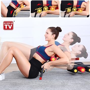 Foldable Back Extension Machine Home Gym Sit Up Machine for Glute & Ab Workouts Squat Machine for Home Gym Back Exercise for Lower Back Training with Resistance Bands
