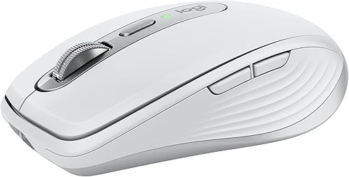 Logitech MX Anywhere 3S para Mac, mouse Bluetooth inalámbrico compacto, seguimiento de 8K DPI en cualquier superficie, clics silenciosos, USB C,