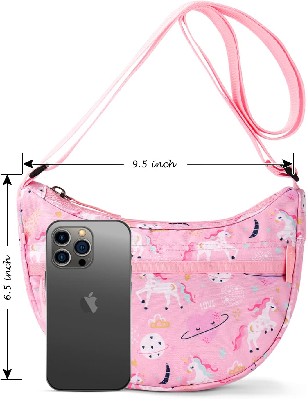 Choco Mocha 女の子用 グロスボディバッグ 子供用, ユニコーン-ピンク