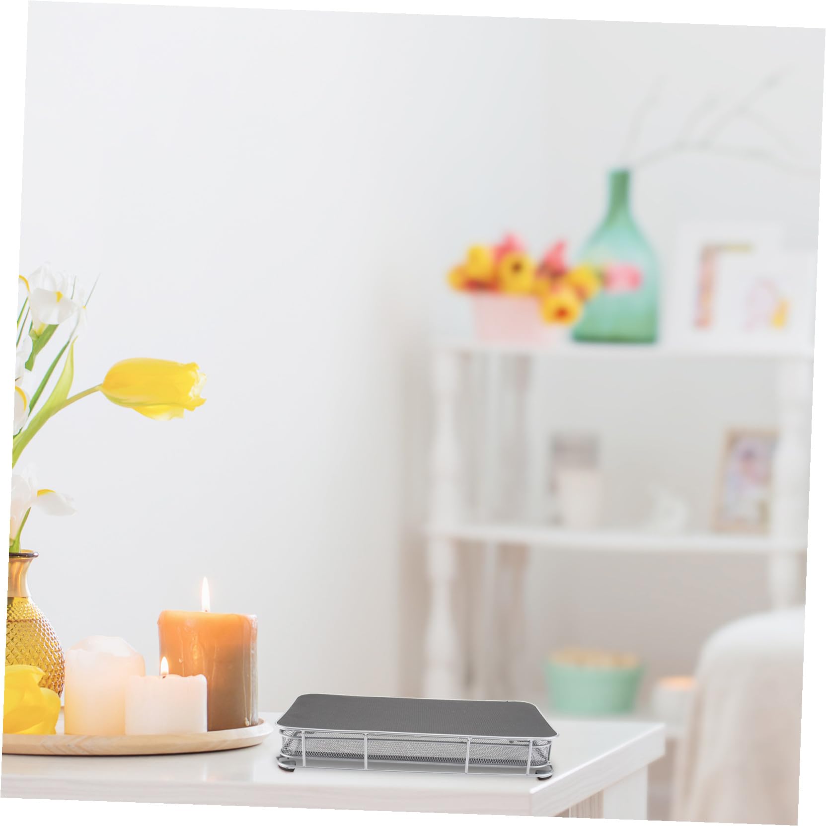 Zerodeko Support de Rangement Stockage Ordonné pour Dosettes de Café en Métal Argenté, Tiroir Robuste et Empilable pour Intérieur Salon