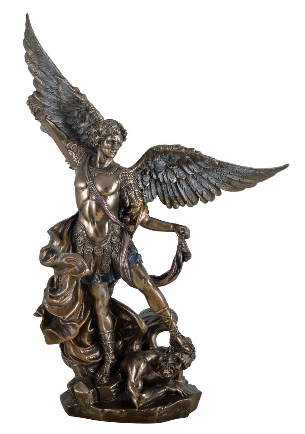 Veronese figurka Archanioła Michała walczy ze złem figurka brązowana rzeźba