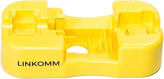 LINKOMM Keystone Jack Punch-Down Handheld Tool Termination Palm Holder Stand (Yellow)