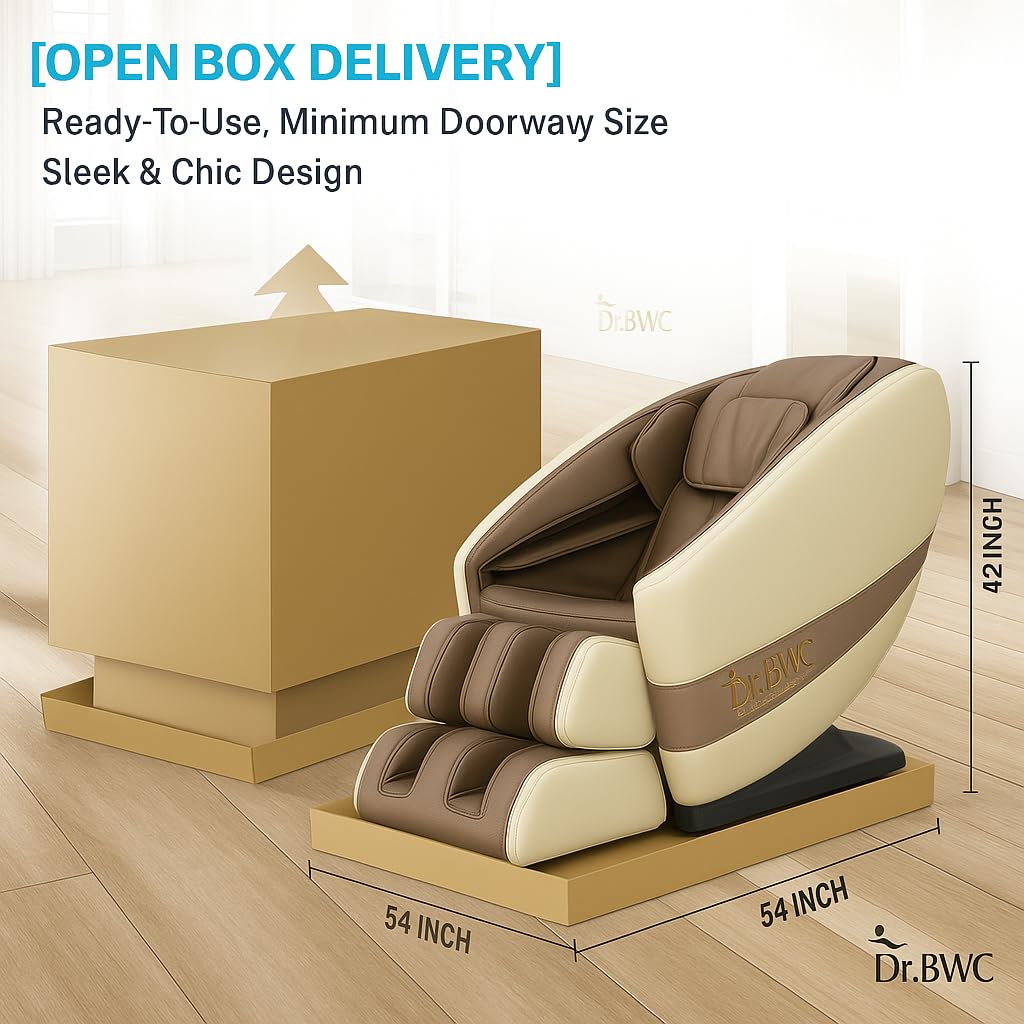 Dr. BWC® Zero Gravity Massage Chair Riclineer - 18 Rollers, 16 Auto Program, Back Heat, Foot & Bachra Massage, Bluetooth Speakers, (BIGE) with full body toena massage with (BIGE) Dr. BWC® Zero Gravity Massage Chair Riclineer - 18 Rollers, 16 Auto Program, Back Heat, Foot & Bachra Massage, Bluetooth Speakers, (BIGE) with full body toena massage with (BIGE)