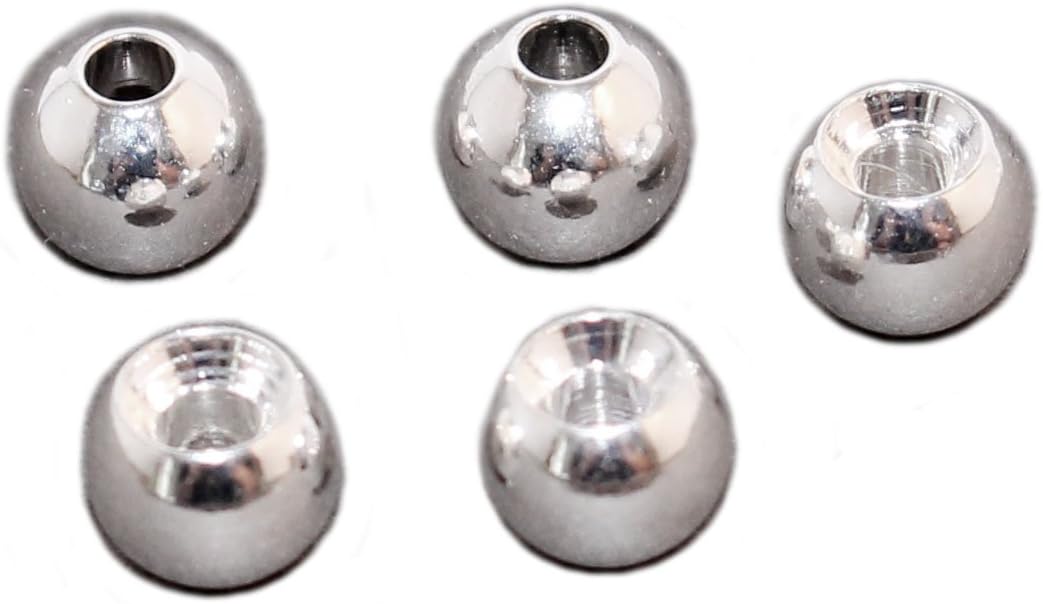 Prime Fish Co. Tungsten Fly Tying Bead Heads 25 Count : Sports & Outdoors