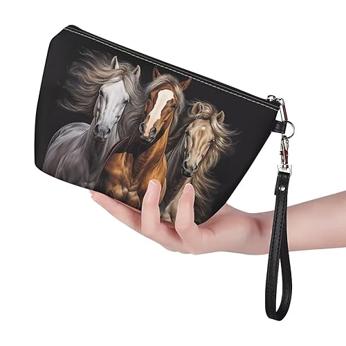 Miniatura 7 de FOR U DESIGNS Bolsa de cosméticos de aseo de estilo tribal africano para mujer, bolsa de maquillaje de viaje, bolsa con cremallera