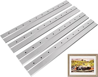 WOPPLXY 2 Pair 18 Inch French Cleat Hanger, French Cleat Picture Hanger, Aluminum Z Hanger French Cleat for Hanging Picture Mirrors Headboard Interlocking Wall Mounting Brackets, Mirror Hangers, 90lbs