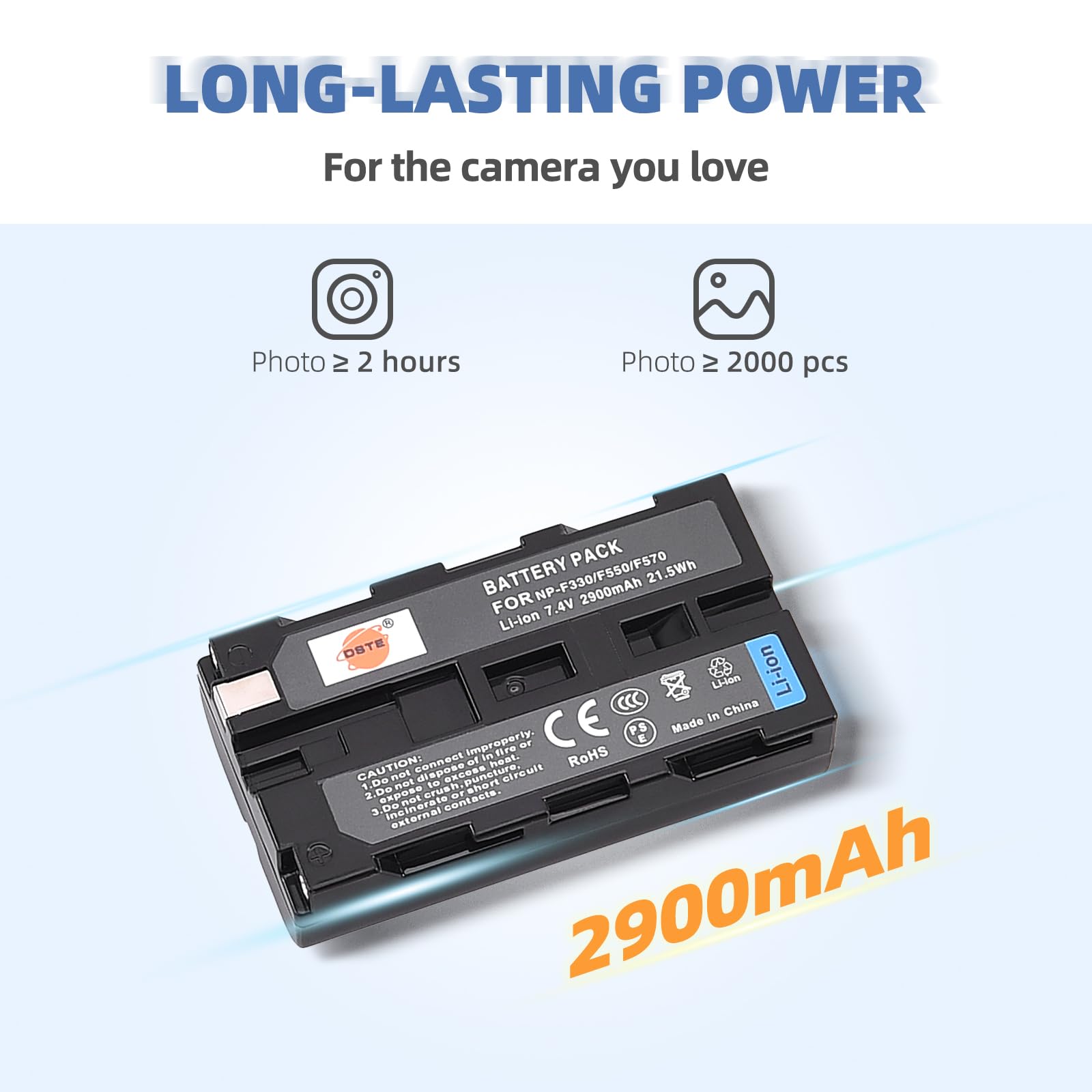 Kit Batteria E Caricatore Doppio Per Sony NP-F550, NP-F330, NP-F530, NP-F570 - Ricarica Rapida Con Display LCD - Foto 8