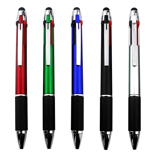 MiSiBao 4-Color Ballpoint Pen Multi Colored Pens in One Medium
