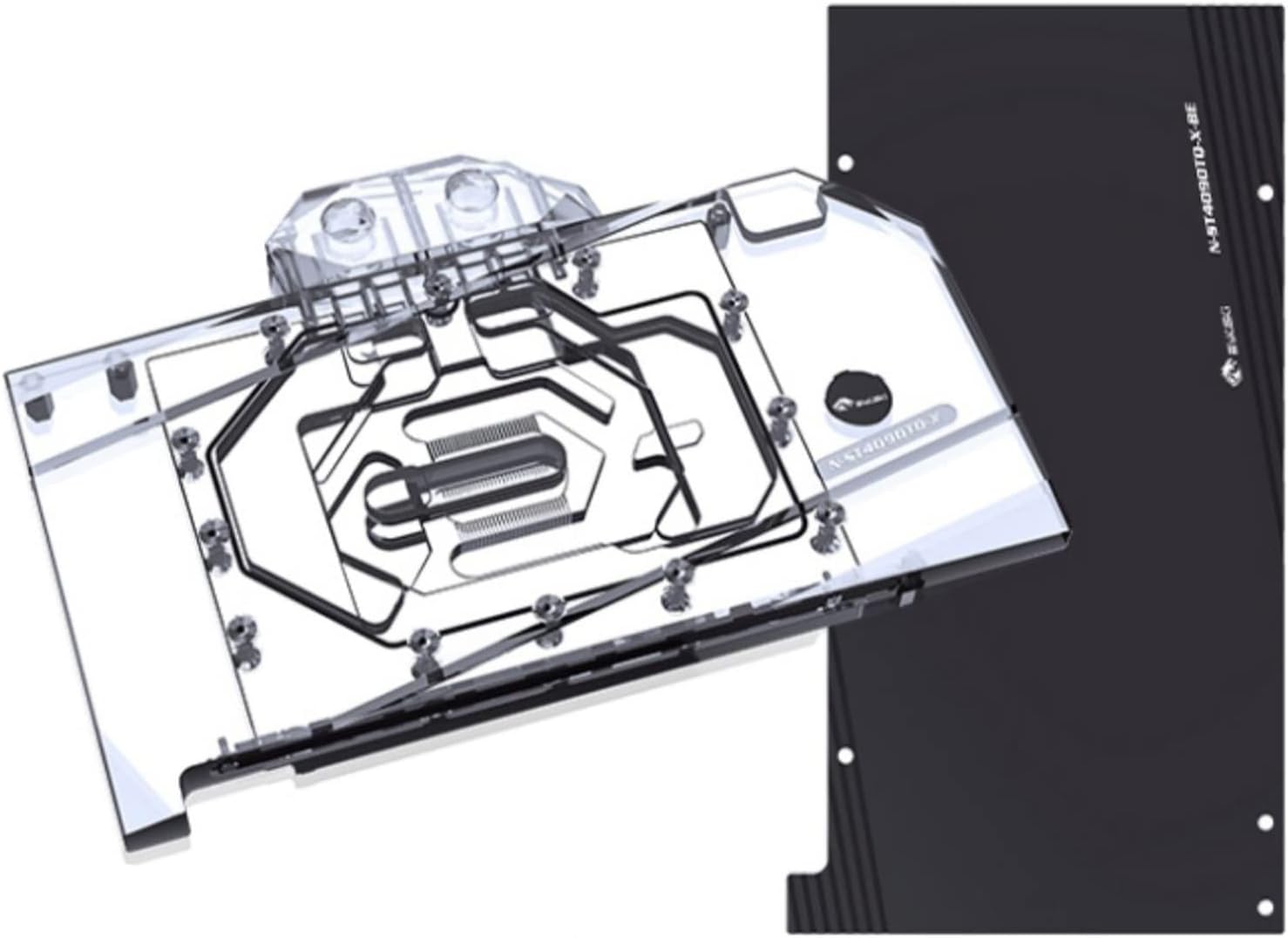 Bykski GPU Waterblock for ZOTAC RTX 4090, PC GPU Water Liquid Cooling Block Cooler, 232.35mm, Metal Backplate, DC5V 3-Pin ARGB LED