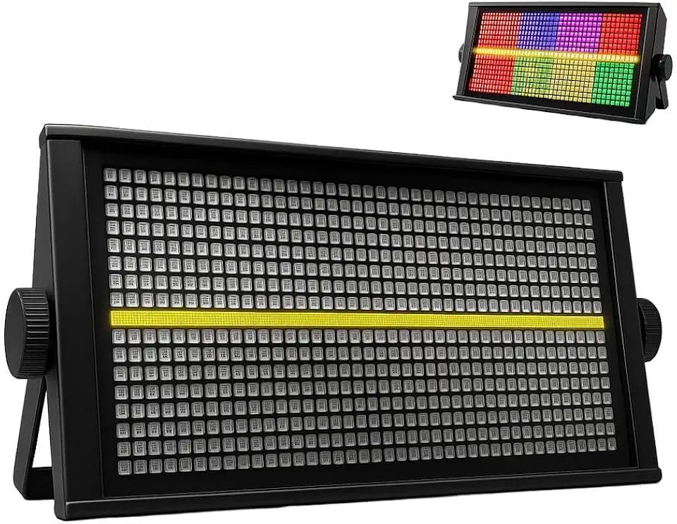 Strobo Atomic 1000W Fita Led Rgbw Dmx Para Dj de festa