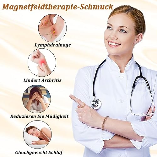 Cigmag Drainage lymphatique en cuivre pour femme - Aimants ultra puissants - 99 % cuivre pur - Réglable avec outil de retrait et boîte cadeau – vue 2
