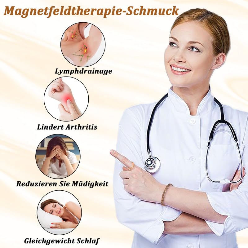 Drainage lymphatique en cuivre pour femme - Aimants ultra puissants - 99 % cuivre pur - Réglable avec outil de retrait et boîte cadeau