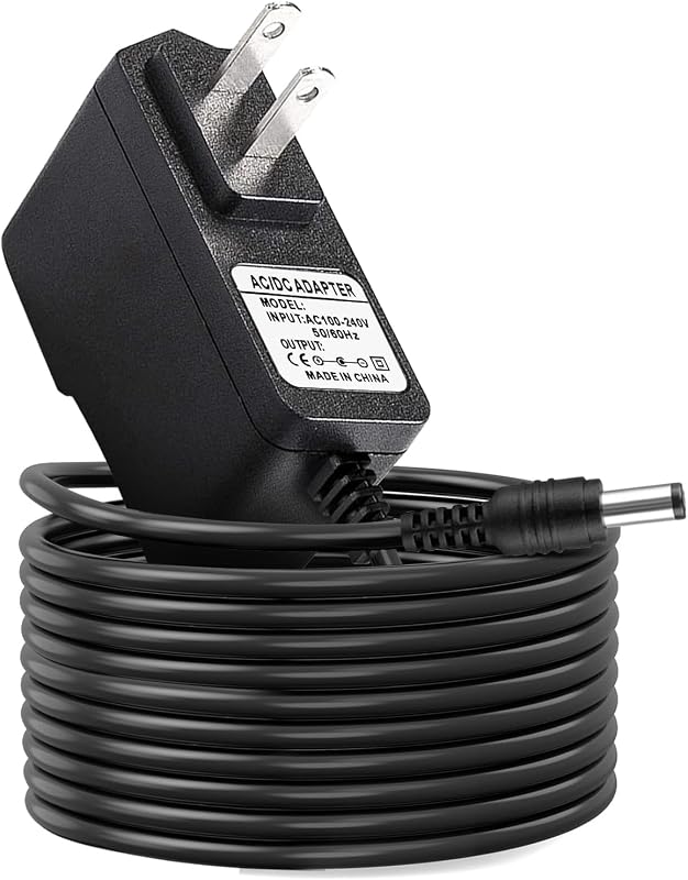 ycwwzzh 9V AC/DC Power Adapter Charger Compatible for DYMO LabelManager LM-160 500TS 100 150 220 P 350 LM210D LM-200, Rhino 6000 5200 4200 Handheld Label Maker Printer Charger 15519 40077 Power Cord