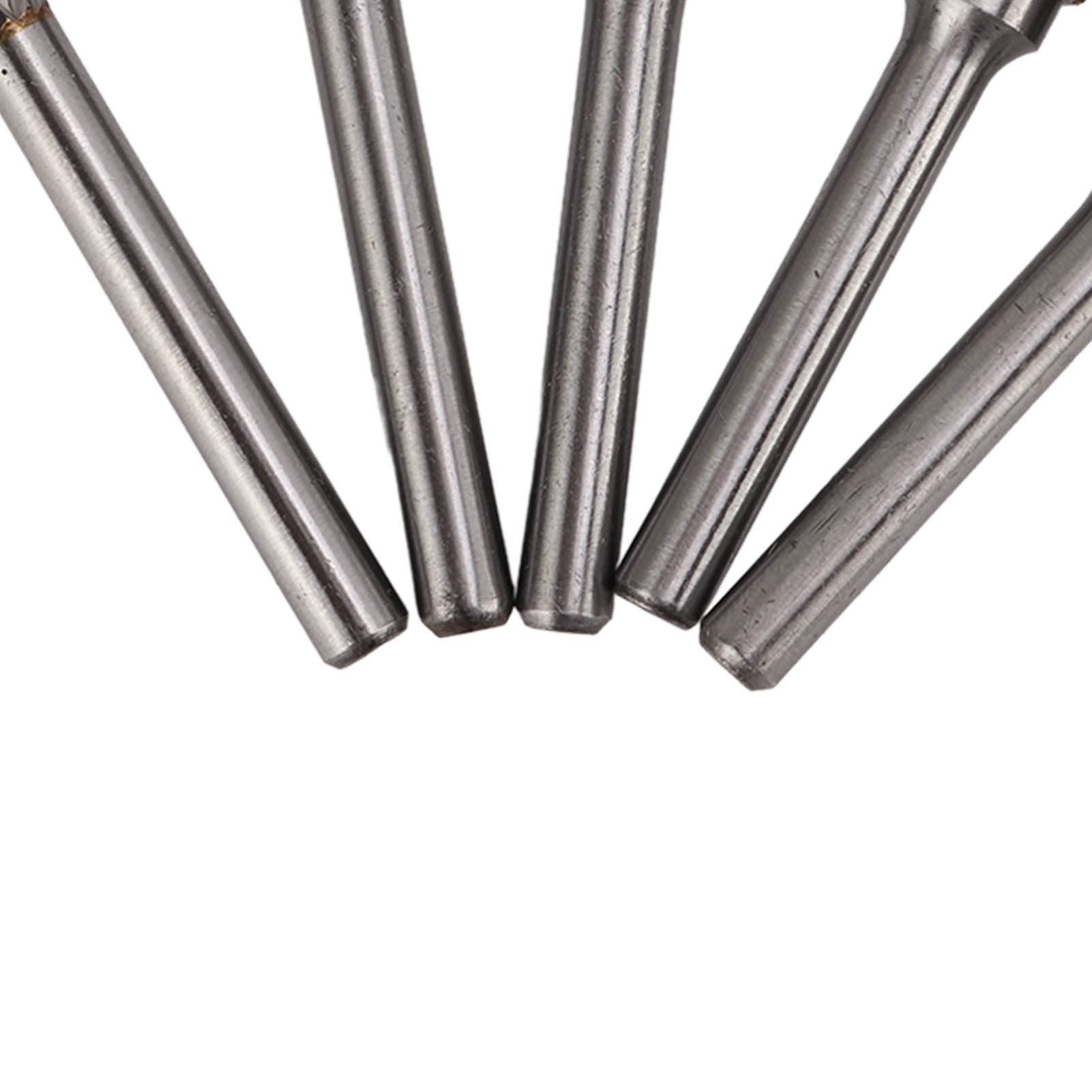 Zestaw pisaków z twardego metalu, podwójne cięcie, trzpień 6 mm, pilnik szlifierski, 5 sztuk wkrętów z twardego metalu do szlifierek tnących, polerowania, wiercenia, rzeźbienia w motoryzacji