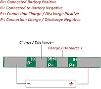 Vista 2 de DIANN 10 unids 1S 3.7V BMS 18650 Cargador 4A Placa de Protección PCB para Celda de Batería de Li-ion de Litio