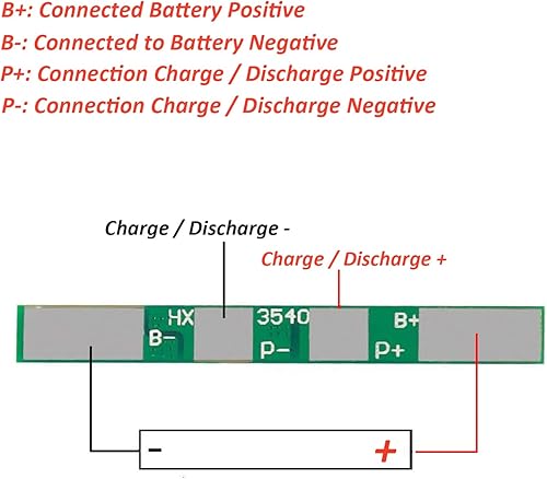 Miniatura 2 de DIANN 10 unids 1S 3.7V BMS 18650 Cargador 4A Placa de Protección PCB para Celda de Batería de Li-ion de Litio