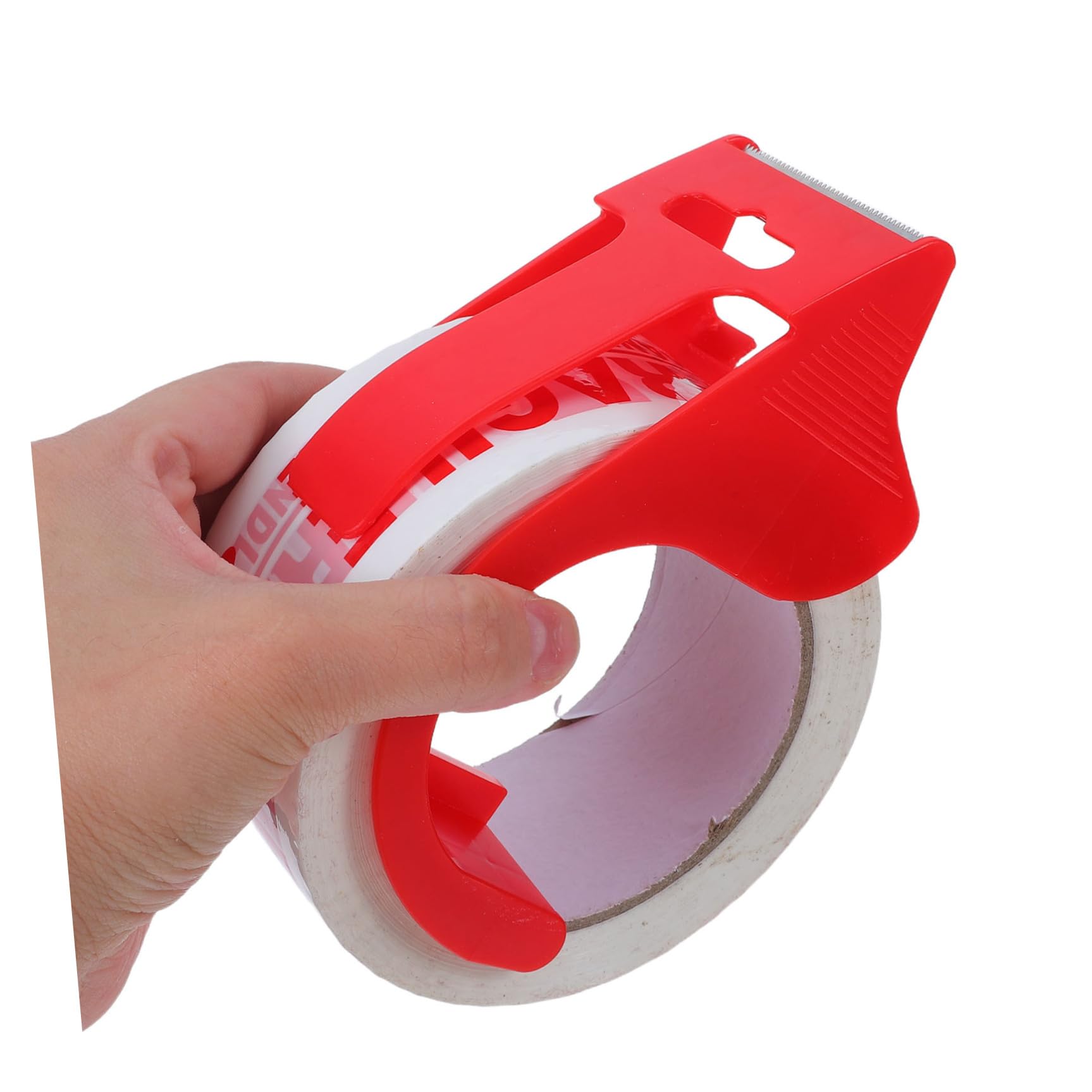 6 Rollen Zerbrechliches Bedrucktes Packband für Versand und Transport | Rot, Pvc und Papier, Internationale Kennzeichnung, Sichere Versiegelung, Praktische Ausgabe, Leichte Identifikation