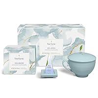 Vista 14 de Tea Forte Paradis Juego de regalo de té premium de 3 piezas con taza de café amarilla de mango, bandeja de té y 10 bolsas de infusor de té