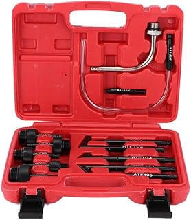 KIMISS Transmission Fluid Adapter Kit, 13Pcs/Set Oil Fill Adapter Transmission Fluid Oil Refilling Refill Connector Tool Kit