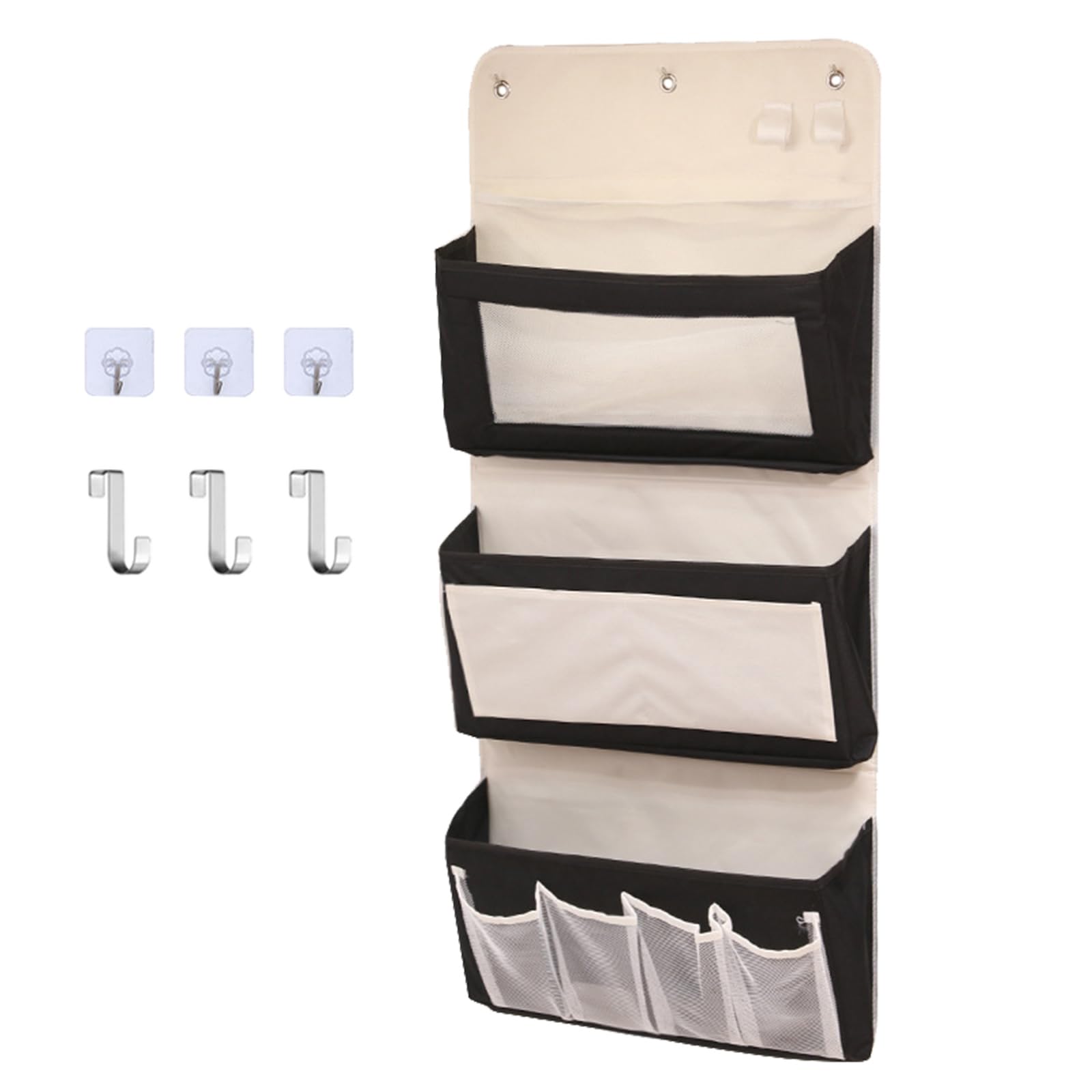 Jazuaiao Streamlineds Organization with Door Hanging Multilayer Storage Bag Suitable for Shoes Stationery Cosmetics Storage Space Saving Hanging Bag