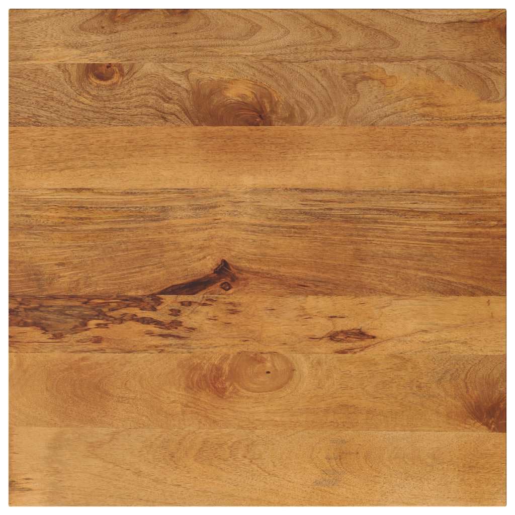 Tavolo quadrato 70 x 70 x 2,5 cm in legno massello di mango