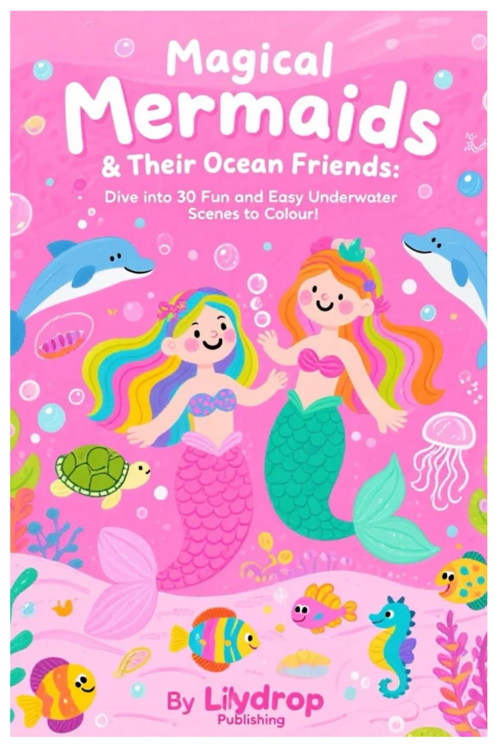 Mermaid Colouring Book for Kids: Magical Ocean Friends & Underwater Adventures for Girls Boys Ages 3–8