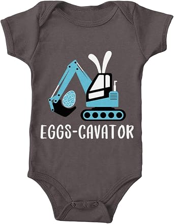 Tcombo Eggs-Cavator - Excavator Bunny Ears Bodysuit