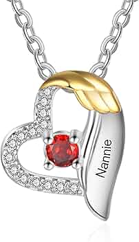 COLLANA CUORE CON BRILLANTINO INCISIONE - RF_Collection- Regali